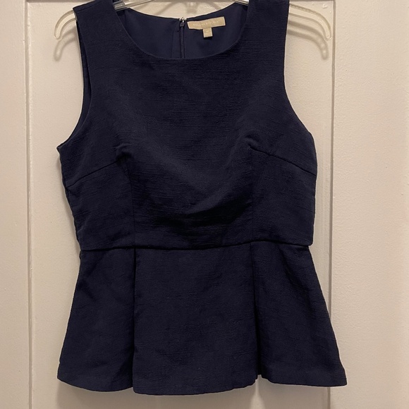 Banana Republic Tops - Banana Republic Navy Textured Peplum Shell Top